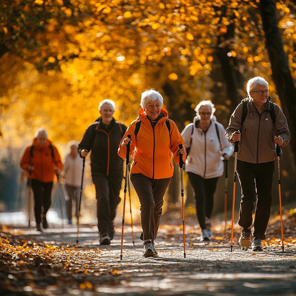 Скандинавська ходьба для пенсіонерів